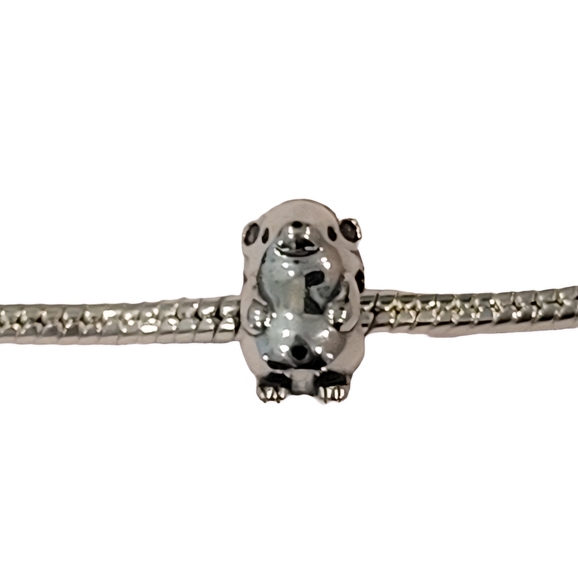 🎆Silver Hedge Hog, Made to work with Pandora Bracelets - Picture 2 of 3